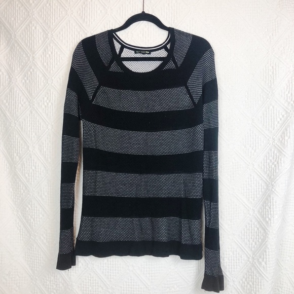 rag & bone Sweaters - rag & bone jeans - black & white striped knit - M